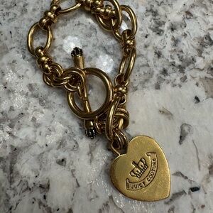 Juicy Couture Gold Heart Bracelet